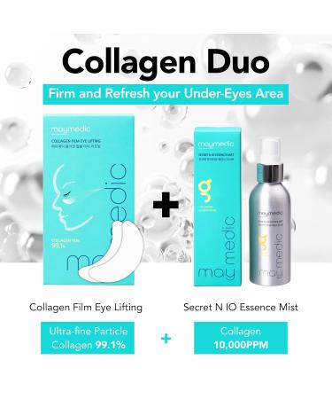 Collagen Eye Patches - Hydrating Anti-Aging Treatment for Dark Circles & Puffiness | Korean Skincare 10 pcs - Buy Online on GoSupps.com