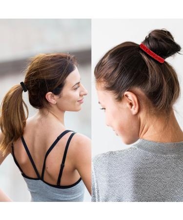 100% Pure Mulberry Silk Hair Tie Set - 8 Cute Satin Sleep Ties for All Hair Types (Curly Thick Thin) - Perfect Gift for Women & Girls - Buy Online on GoSupps.com