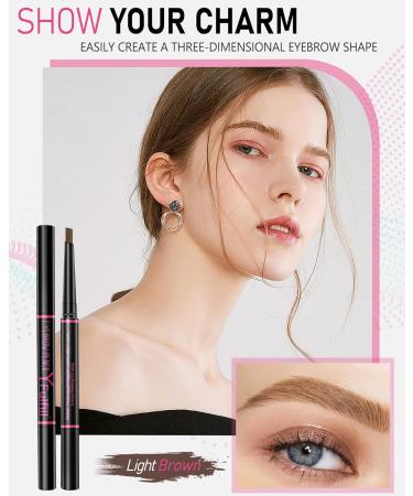 YFulfill Eyebrow Pencil Light Brown Eye Brow Pencils for Women Blonde Light Brown Brow Pencil Eyebrow Pen Light Brown Light Brown Eyebrow Pencil Waterproof Light Eyebrow Makeup for Women Light Brwon - Buy Online on GoSupps.com