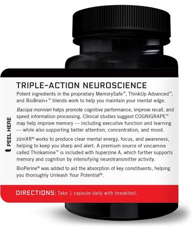 Force Factor Forebrain - 30 Capsules for Enhanced Focus & Mental Clarity - Buy Online on GoSupps.com