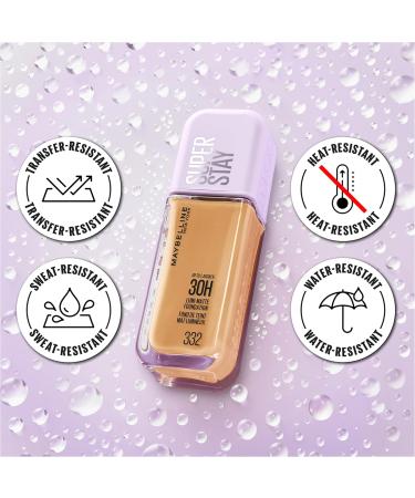  Maybelline Maybelline New York Long-Lasting Liquid Foundation - Ultra-Resistant - Luminous Matte Finish - Enriched with Amino Acids - All Skin Types - Superstay 30H Lumi-Matte - Shade : 405-35 ml - Buy Online on GoSupps.com