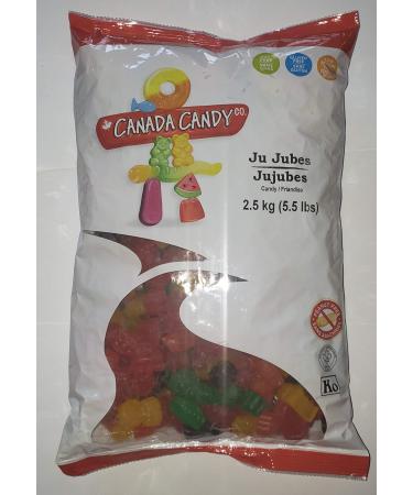 CANADA CANDY Ju Jubes Assorted Fruit 2.5 Kilogram