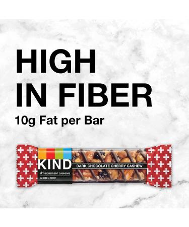 Buy KIND Bars Dark Chocolate Cherry Cashew - Gluten Free Antioxidant Snack (12 Count) - Buy Online on GoSupps.com
