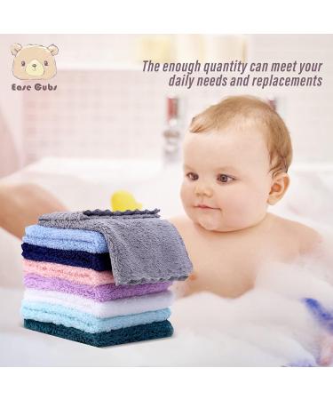 24 Pack Ultra Soft Baby Washcloths for Sensitive Skin - Multicolor 8x8 Inch (Pack of 24) - Buy Online on GoSupps.com