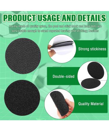 12 Pairs Referee Patch Hook and Loop Dots 3 Inch Self Sticky Circle Hook and Loop Round Adhesive Loop Tape Double Sided Hook and Loop Fasteners for Home Office School Wall Decor Tool Hanging - Buy Online on GoSupps.com