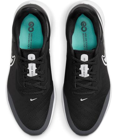 Nike Air Zoom Infinity Tour Next% Men's Golf Shoes 10.5 - Black/Iron Grey/Dynamic Turquoise/White | Shop Now - Buy Online on GoSupps.com