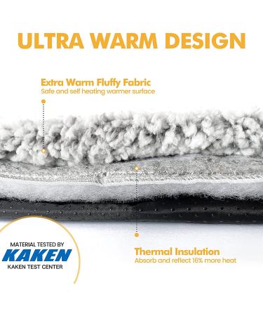 Self Warming Cat Bed with Removable Cover - Extra Warm Thermal Pet Pad - Non-Slip Bottom - Washable - 24 x 18 inch - Buy Online on GoSupps.com