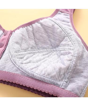 Shop Sexy Lace Bustier for Women - Adjustable Large Size 4XL Iron-Bra Seamless Bandeau in Purple - Buy Online on GoSupps.com