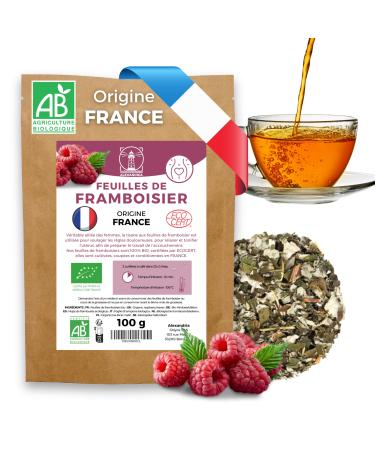 Alexandria Organic raspberry leaf herbal tea 100g - Origin: France - Infusion for late pregnancy preparation for childbirth. Tea and infusions ideal for pregnant women well-being