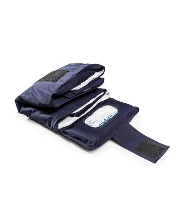 BALU Diaper Bag with Integrated Baby Pad - Waterproof & Washable Organizer - Soft Flannel - Pepeacoat Blue - Ideal for On-the-Go Parents - Buy Online on GoSupps.com