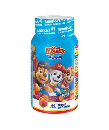 L'il Critters Paw Patrol Complete Multivitamin Gummies, 60ct 60 Count (Pack of 1) Paw Patrol
