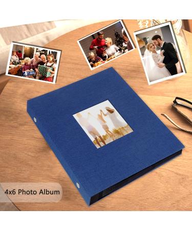 Miaikoe 6x4 Photo Album: 400 Vertical 10x15cm Pockets for Family Wedding, Anniversary, Large Capacity Linen Album Book (Blue) - Buy Online on GoSupps.com