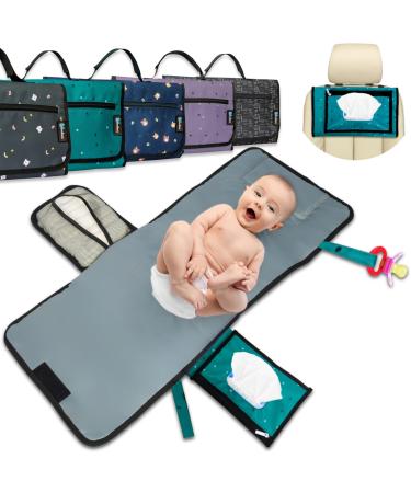 Bubenherz diaper pocket - comfort -xl hygiene wrapping & non -slip wet cloth compartment for all sizes - diaper base for on the go - diaper bag organizer with plenty of space green feed greenfeets - Buy Online on GoSupps.com