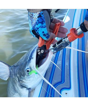 KastKing Fishing Pliers  Fish Lip Gripper Saltwater Resistant Fishing Tools  Fishing Gear with Rubber Handle  Lanyard  Line Cutter Hook Remover with Sheath  Ice Fishing Gear  Fishing Gift for Men A: 6'' Split Ring Nose Plier and 9'' Lip Grip - Orange - Buy Online on GoSupps.com