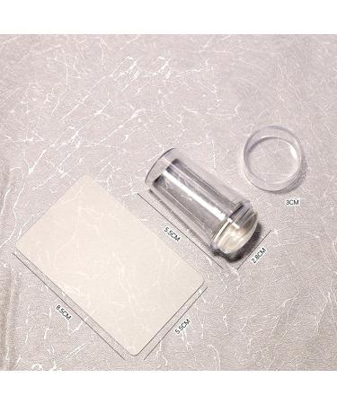 Buy Nail Art Stickers for Women | Party Decor & DIY French Nail Templates - 2 Sets of Washable Silicone Stamps for Beauty Salons - Buy Online on GoSupps.com