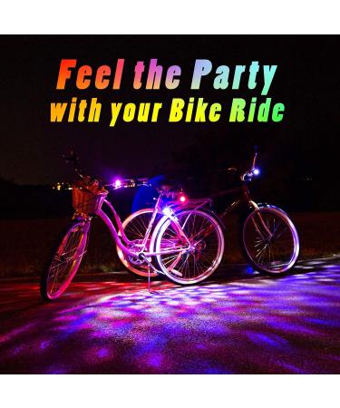 Activ Life Disco Lights Red/White/Blue Front Bicycle Lights for Men & Boys - Perfect Festival & Party Accessories for Night Rides - Buy Online on GoSupps.com