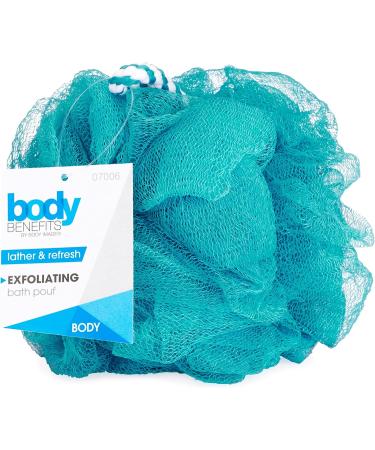 Body Benefits Exfoliating Bath Sponge with Strap - Lather, Refresh, Buff & Revitalize - Buy Online on GoSupps.com