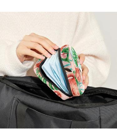 Women's Bonds Storage Pockets Stillpad Halter - Tropical Flamingo Portable Period Kit Bag | Feminine Product Bag for Girls - Buy Online on GoSupps.com