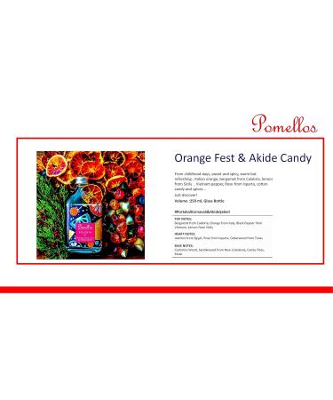 Pomellos Eau de Cologne by eeose (Orange Fest & Akide Candy 250ml) Orange Fest & Akide Candy 8.5 Fl Oz (Pack of 1) - Buy Online on GoSupps.com