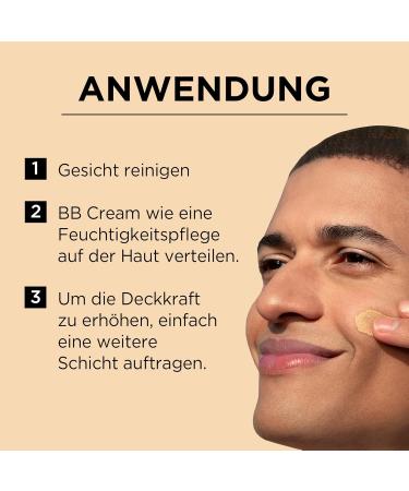 Garnier SkinActive BB Cream - All-in-One Day Care with Hyaluronic Acid & Aloe Vera | Medium 50ml (Pack of 3) - Hides Skin Imperfections & SPF 15 - Buy Online on GoSupps.com