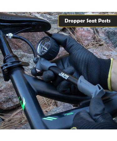 JACO ShockPro MTB Shock Pump - 300 PSI | High Pressure Mountain Bike Air Fork Pump - Buy Online on GoSupps.com