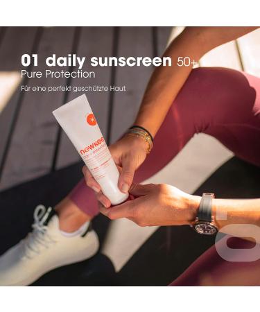 Newkee Sunscreen SPF 50+ (100ml) - Waterproof Vegan & Perfume-Free Sun Protection by Manuel Neuer & Angelique Kerber - Buy Online on GoSupps.com