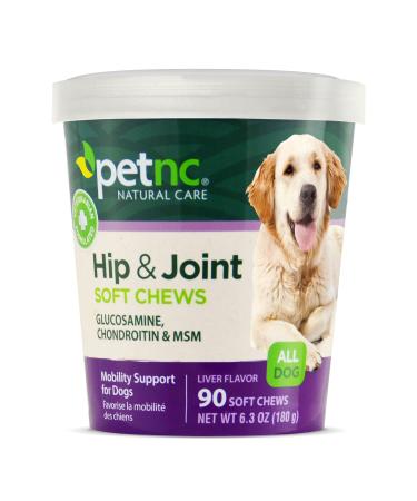 PetNC Natural Care Hip and Joint Soft Chews for Dogs, 90 Count