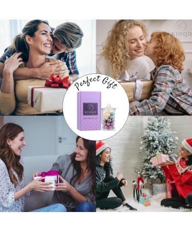 KIOQO Bath Oil Beads 90s - Natural Oil Pearls Bulk | 4 Scent Set | Pack of 40 - Bathtub Gift Set - Buy Online on GoSupps.com