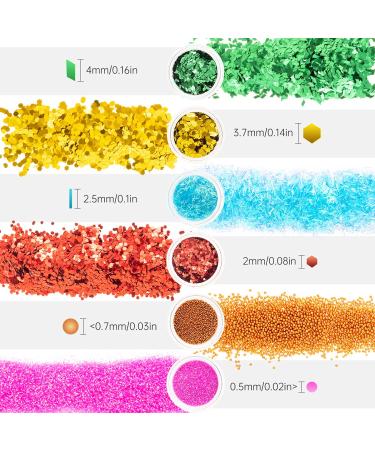 Shop 72 Colors Holographic Nail Sequins - Versatile Makeup & Body Decoration for Stunning Nail Art | International Shipping Available - Buy Online on GoSupps.com