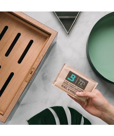 Boveda Humidor Starter Kit Bundle: Season a Wood Humidor Plus Maintain Humidity with 2-Way Humidity Control | Includes (2) Each Size 60 Boveda 84% RH & 72% RH | 1-Count Small - Buy Online on GoSupps.com