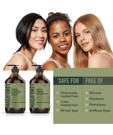 Anti-Dandruff Shampoo & Conditioner Set - 500ml | Soothe Dry Flaky Scalps & Clear Flakes International Shipping Available - Buy Online on GoSupps.com