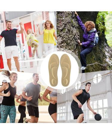 24 Pairs 3D Memory Foam Arch Support Shoe Inserts for Men Women - Breathable Innersoles for Arch and Foot Pain Relief - Buy Online on GoSupps.com