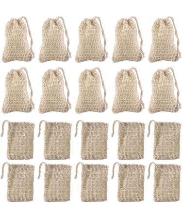 150Pcs Natural Sisal Soap Bags - Exfoliating Shower & Bath Pouch Holders for Soap Savers | Eco-Friendly & Durable - Buy Online on GoSupps.com
