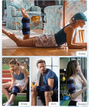 Niksa Gel Ice Pack for Knee Pain Relief - Reusable Cold Compress Therapy for Injuries, Swelling, Bruises - Ideal for Meniscus Tear, ACL, Surgery - Navy - Buy Online on GoSupps.com
