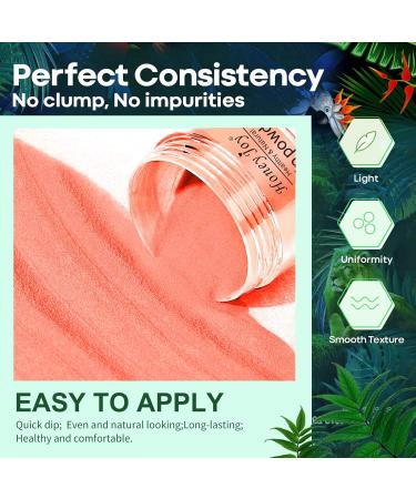 Honey Joy 8pcs Fine Dipping Powder Nail Color Kit - Orange Green Yellow Red Purple Dark Blue | Gel Polish Effect, Smooth Finish (Dip-8pcs-01) - Buy Online on GoSupps.com