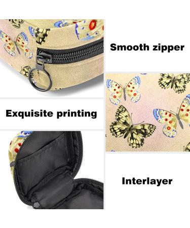 Butterfly Pattern Napkin Storage Bag | Portable Period Bag for Women & Teens - Perfect for Menstrual Cups & Breastfeeding Pillows - Buy Online on GoSupps.com