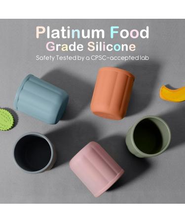 CSFICTS Toddler Cups - Mini Silicone Baby Cup 2 Pack, BPA Free Drinking Training Cup for Babies and Toddlers 6 Months+ (Ether) - Buy Online on GoSupps.com
