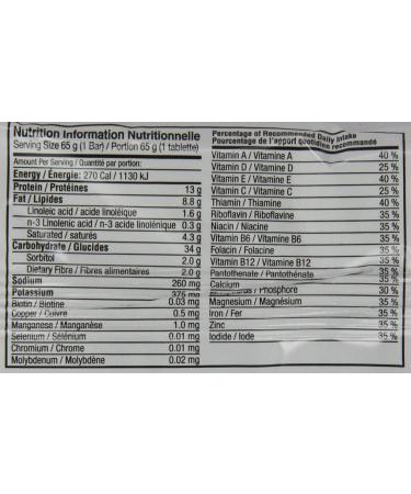 Nutribar Original Chocolate Peanut Butter Flavoured Protein Bars Meal Replacement High Protein High Fibre 12-Count - Buy Online on GoSupps.com