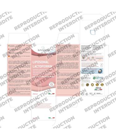 Bandini LACTOFERRIN Liposomal 250 ml - High Dosage and High Absorption Dietary Supplement - Natural and Pure Antioxidant Lactoferrin - Liquid Formula to Strengthen the Immune System - Buy Online on GoSupps.com