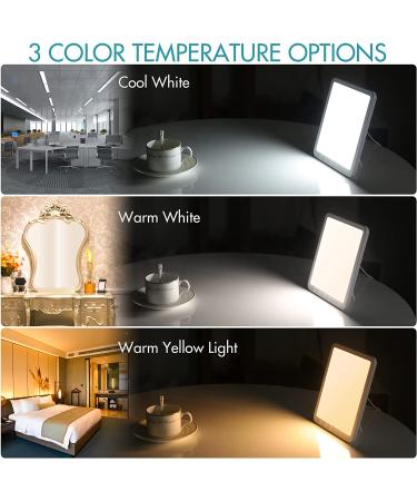 Simulated Sunlight Light Lamp - 15000 Lux, 3 Color Temp, 5 Brightness, Timer, 180 Rotatable Stand - Touch Control LED - Buy Online on GoSupps.com