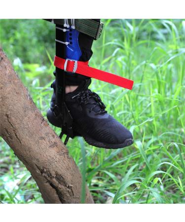 Tree Climbing Spike Set - Adjustable Safety Belt with Lanyard Rope and Rescue Gear - Blue Color - ET-OUTDOOR002-RAW - Buy Online on GoSupps.com