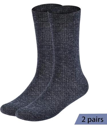 NinetoFiveLife Pack of 6 Men's Wool Dress Socks - Soft, Comfortable, Breathable - Size 6-12 - Buy Online on GoSupps.com