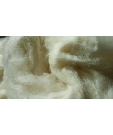 iMongol Carded Lambs Wool Stuffing Batting for Needle Felting, Knitted Toys, Crafts - Fine, Clean and Natural White - 3.6oz/100grams - Buy Online on GoSupps.com