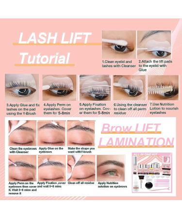 4 In 1 Lash Lift Brow Lamination Kit Professional Eyelash Perm Kit Black Color Eyelash Eyebrow Lift with Full Tools Super Model Look for Salon Use 1 count (Pack of 1) - Buy Online on GoSupps.com