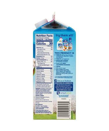 Almond Breeze Blue Diamond Vanilla Almond Milk 64oz - Lactose Free - Buy Online on GoSupps.com