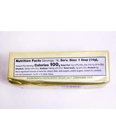 Kerrygold Salted Butter 8 oz Foil Pack (Pack of 5) - Premium Quality Butter | 40 oz Total - Buy Online on GoSupps.com