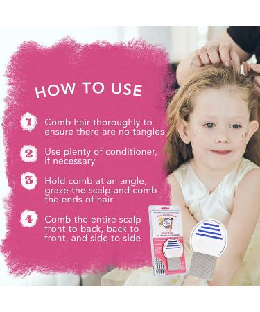 Fairy LiceMothers MagicWand Metal Lice Comb - Specially Designed for Head Lice Removal on Thick and Thin Hair - Buy Online on GoSupps.com