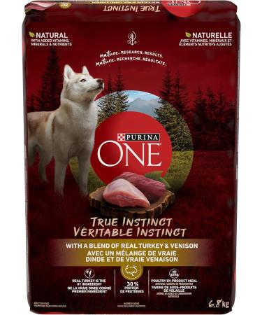 Purina ONE Smartblend True Instinct Natural Dry Dog Food Turkey & Venison 6.8 kg + True Instinct Grain Free Natural Dry Cat Food with Real Ocean Whitefish 1.45 kg - Buy Online on GoSupps.com