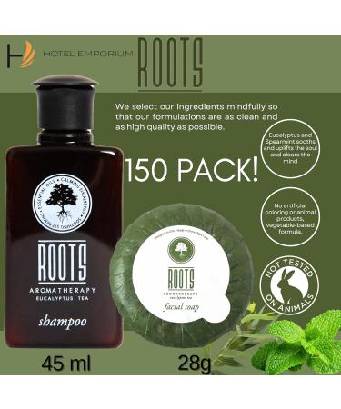 Travel Size Shampoo Conditioner Body Wash Lotion & Soap Set (150 PK) - Sulfate Free Toiletries for Airbnb & Guest Bathrooms - Bulk Mini Hygiene Kits - Buy Online on GoSupps.com