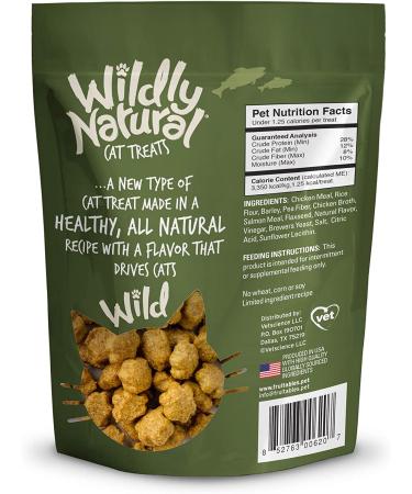 Wildly Natural Salmon Cat Treats - Healthy & Delicious Snacks for Your Feline - Buy Online on GoSupps.com